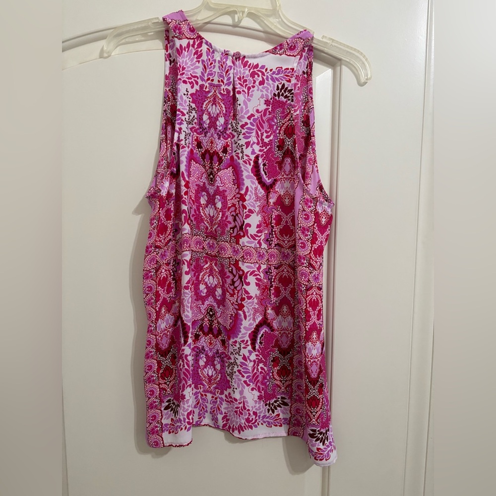 Violet & Claire Pink and Red Paisley Tank Top - Picture 2 of 2